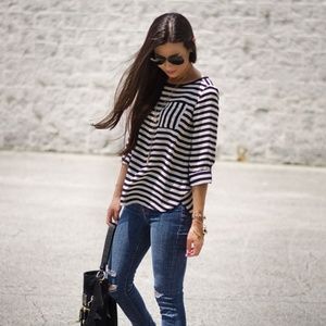 LOFT Black & White Top